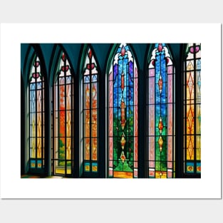 Lovely Stained Glass Windows in Spring Posters and Art